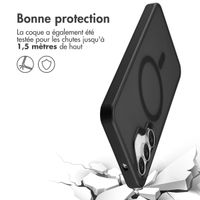Accezz Coque Givrée Robuste avec MagSafe Samsung Galaxy S25 FE - Noir