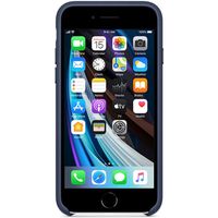 Apple Coque Leather Apple iPhone SE (2022 / 2020) - Midnight Blue