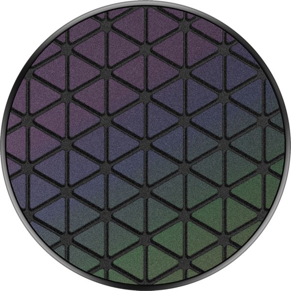 PopSockets PopGrip - Amovible - Reflective Techno Grid Chromatic