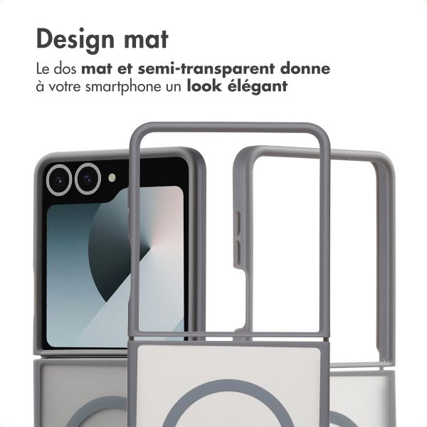 imoshion Coque Color Guard avec MagSafe Samsung Galaxy Z Flip 7 - Gris