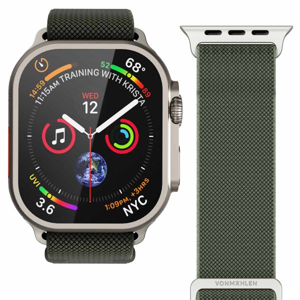 Vonmählen Bracelet Classic Nylon Loop Apple Watch | 44/45/46/49 mm - Olive