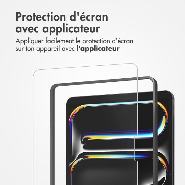 Accezz Protection d'écran en verre trempé avec applicateur Apple iPad Pro 13 (2025) M5 / (2024) M4
