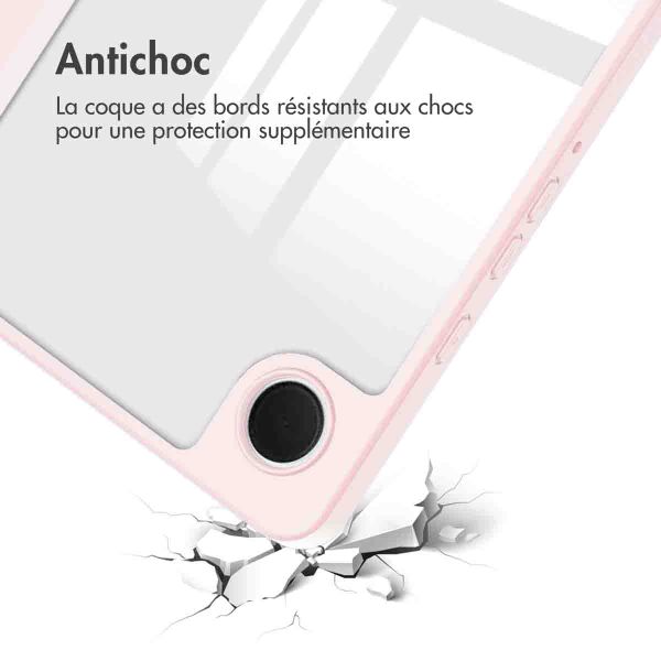 imoshion Coque tablette rigide Trifold Samsung Galaxy Tab A9 8.7 pouces - Rose