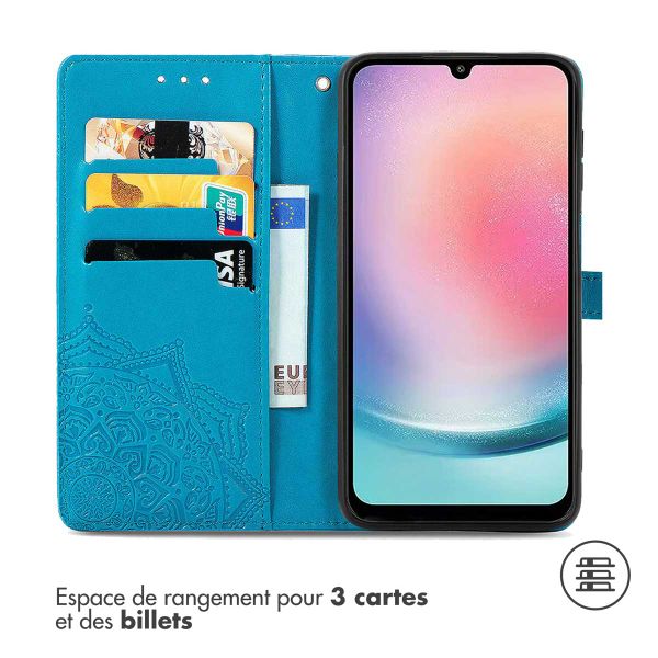 imoshion Etui de télephone Mandala Samsung Galaxy A25 (5G) - Turquoise