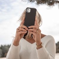 imoshion Coque de couleur avec cordon amovible Apple iPhone 12 (Pro) - Noir