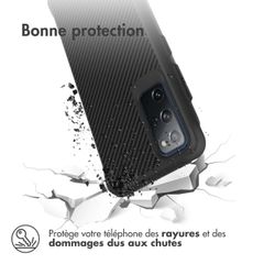imoshion Rugged Hybrid Carbon Case Samsung Galaxy S20 - Noir