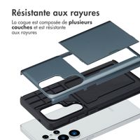 imoshion Coque arrière avec porte-cartes Samsung Galaxy S25 Ultra - Bleu foncé