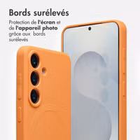 imoshion Coque Couleur avec MagSafe Samsung Galaxy S25 - Neon Orange