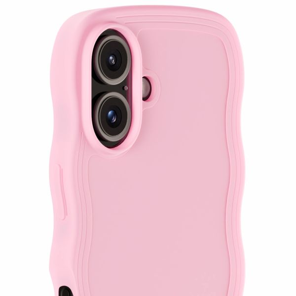 Holdit Coque Wavy Apple iPhone 16 - Pink