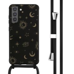 imoshion Coque design en silicone avec cordon Samsung Galaxy S21 FE - Sky Black