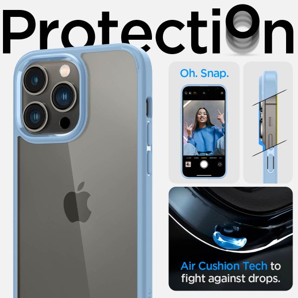 Spigen Coque Ultra Hybrid iPhone 14 Pro Max - Bleu