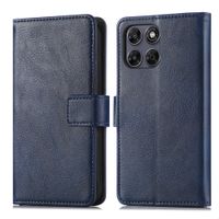 imoshion Étui de télephone portefeuille de luxe Motorola Moto G77 - Bleu foncé