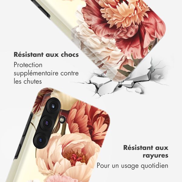 Selencia Coque arrière Vivid Samsung Galaxy S25 FE - Vintage Peony