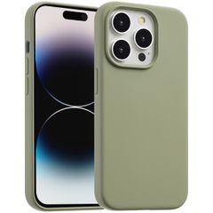 Accezz Coque Liquid Silicone avec MagSafe Apple iPhone 14 Pro - Cooper Green