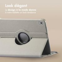 imoshion Coque tablette rotatif à 360° Apple iPad 9 (2021) 10.2 pouces / iPad 8 (2020) 10.2 pouces / iPad 7 (2019) 10.2 pouces - Gris