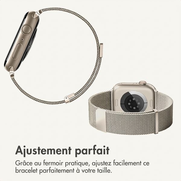 imoshion Bracelet magnétique milanais Apple Watch | 38/40/41/42 mm - Starlight