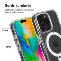 Accezz Coque Ring Stand avec MagSafe Apple iPhone 16 Pro - Transparent