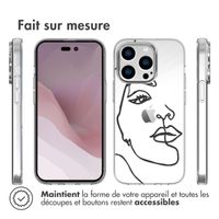 imoshion Coque Design iPhone 14 Pro - Line Art Woman White