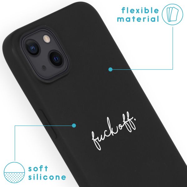 imoshion Coque Design iPhone 13 - Fuck Off - Noir