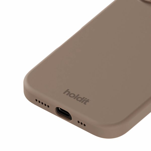 Holdit Coque Silicone iPhone 16 Plus - Mocha Brown