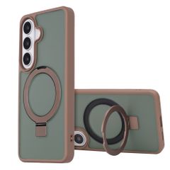 Accezz Coque Ring Stand avec MagSafe Samsung Galaxy S26 - Marron