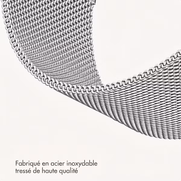 imoshion Bracelet magnétique milanais  - Connexion universelle 20 mm - Argent
