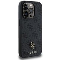 Guess Coque 4G Metal Logo MagSafe Apple iPhone 15 Pro - Noir
