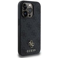 Guess Coque 4G Metal Logo MagSafe iPhone 15 Pro - Noir