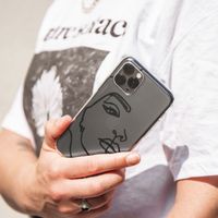 imoshion Coque Design Motorola Edge 20 Lite - Visage abstrait - Noir