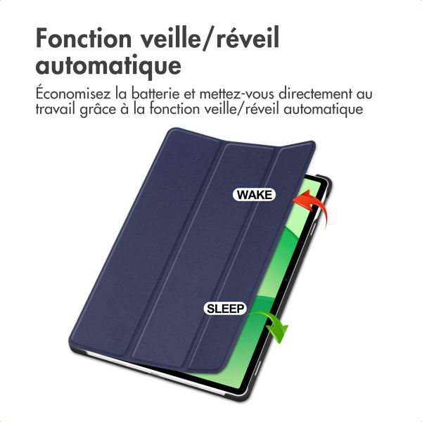 imoshion Coque tablette Trifold OnePlus Pad Lite - Bleu foncé