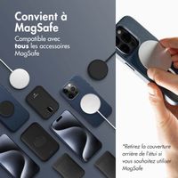 Accezz Étui de télephone portefeuille en cuir 2-en-1 avec MagSafe Samsung Galaxy S24 Plus - Nightfall Blue