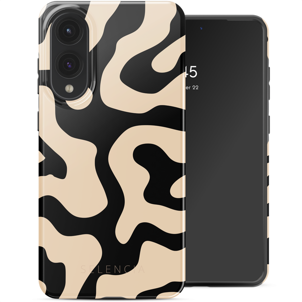Selencia Coque arrière Vivid Samsung Galaxy S25 Edge - Art Wave Black