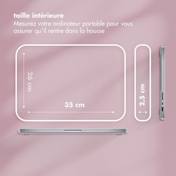 Selencia Pochette ordinateur Puffy 15-16 pouces - Magenta Fire