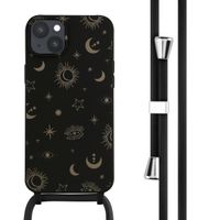 imoshion Coque design en silicone avec cordon Apple iPhone 14 Plus - Sky Black
