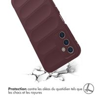 imoshion Coque arrière EasyGrip Samsung Galaxy A14 (5G/4G) - Aubergine