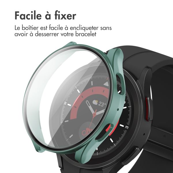 imoshion Coque rigide à couverture complète Samsung Galaxy Watch 5 - 44 mm - Vert foncé