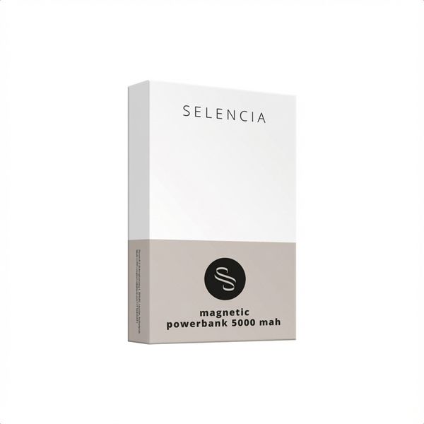 Selencia Powerbank Vivid 5 000 mAh - MagSafe et Qi - Desert Gold / Leopard