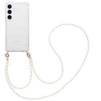 imoshion Coque avec dragonne + bracelet - Perles Samsung Galaxy S25 Plus - Transparent