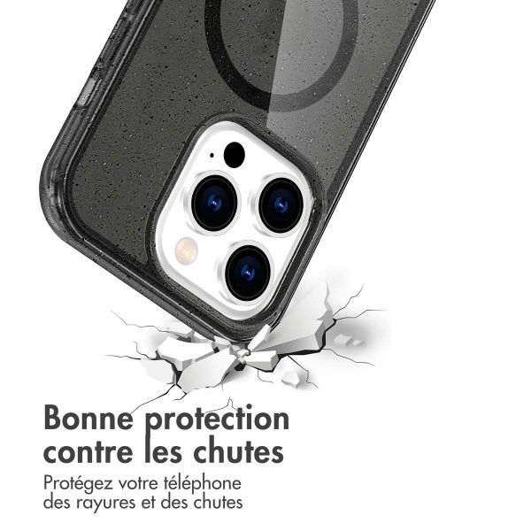 imoshion Coque Pailletée avec MagSafe Apple iPhone 14 Pro Max - Glitter Noir