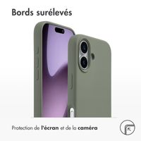 Accezz Coque Liquid Silicone avec MagSafe Apple iPhone 17 - Cooper Green