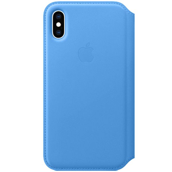 Apple Étui de téléphone Leather Folio iPhone Xs / X - Cornflower