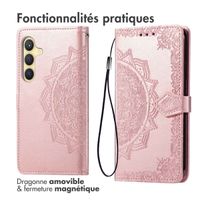 imoshion Etui de télephone Mandala Samsung Galaxy S25 Plus - Rose Doré