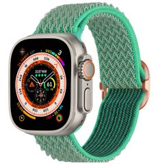 imoshion Bracelet en nylon élastique Apple Watch Series 1 t/m 11 / SE / Ultra (44/45/46/49 mm) - Turquoise