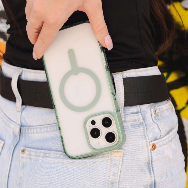 ZAGG Coque Santa Cruz Snap avec MagSafe Apple iPhone 16 Pro - Clear / Green