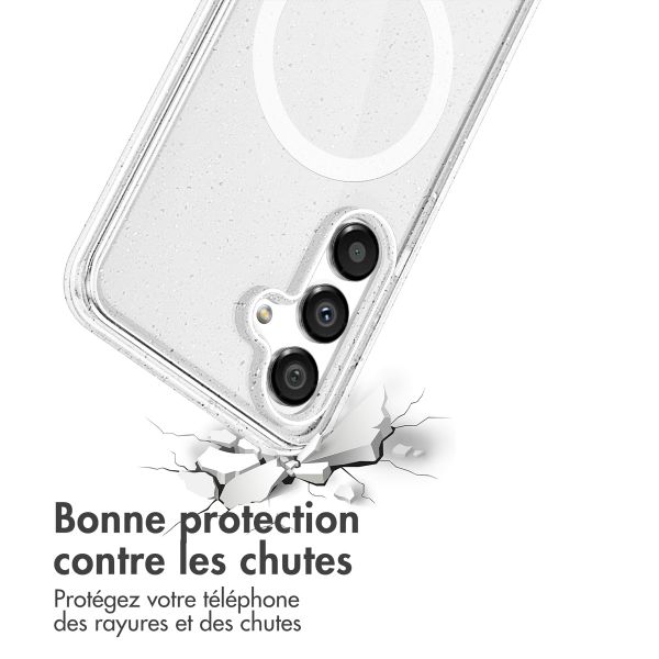 imoshion Coque Pailletée avec MagSafe Samsung Galaxy S24 - Paillettes Transparent