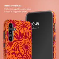 Selencia Coque arrière Vivid Samsung Galaxy S23 FE - Tropical Vibes Apricot