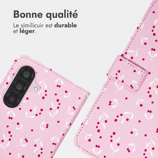 imoshion Étui de télephone portefeuille Design Samsung Galaxy A55 - Blush Berries