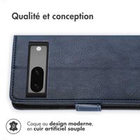 imoshion Étui de téléphone portefeuille Luxe Google Pixel 7 - Bleu foncé