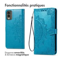 imoshion Etui de téléphone portefeuille Mandala Nokia C32 - Turquoise