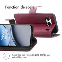 imoshion Étui de téléphone portefeuille Luxe OnePlus Nord 4 - Bordeaux